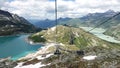 Chairlift at Weissee Glacier world in National Park Hohe Tauern Austria Royalty Free Stock Photo