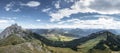 Panorama from mountain hahnenkamm