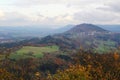 The panorama from the mountain Hohenstaufen Royalty Free Stock Photo