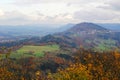 The panorama from the mountain Hohenstaufen Royalty Free Stock Photo