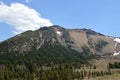 Panorama Mountain Landscape in Crater Lake National Park, Oregon Royalty Free Stock Photo