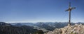 Panorama of mountain Naunspitze, Kaisergebirge in Tyrol, Austria