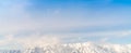 .Panorama of Mountain Snow Landscape with Blue Sky ,Japan Royalty Free Stock Photo