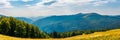 Panorama of a mountainous landscape Royalty Free Stock Photo