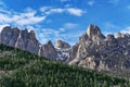 panorama of the mountains dolomites italian italy trentino alto adige fassa