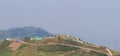 Panorama of the mountains and road,khaoko,thailand Royalty Free Stock Photo