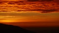 Panorama of mountains at sunrise. The southern slope of Babia GÃÂ³ra Poland, Europe