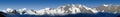 Panorama of mountains in Valais, Switzerland Royalty Free Stock Photo