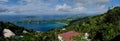 Panorama From Mountaintop on St. Thomas, USVI Royalty Free Stock Photo