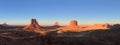 Monument Valley - panorama Royalty Free Stock Photo