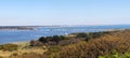 Panorama of the Mudeford Sandspit Royalty Free Stock Photo