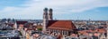 Panorama Munich Frauenkirche bavaria germany