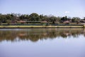 Panorama of the municipal lake of Itaja