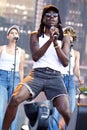Blood Orange in concert at Panorama Music Festival Royalty Free Stock Photo