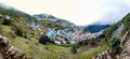 Panorama of Namche Bazaar, Everest Base Camp trek, Nepal Royalty Free Stock Photo