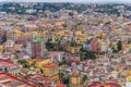 Panorama of Naples, view of the port in the Gulf of Naples. The province of Campania. Italy