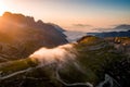 Panorama National Nature Park Tre Cime In the Dolomites Alps. Be