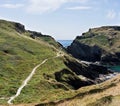 National Trust - Glebe Cliff, Tintagel, Cornwall, England Royalty Free Stock Photo