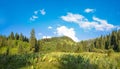 Panorama of the nature in Almaty, Kazakhstan