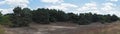 Panorama Nature conservation area Schwanheimer dune in Frankfurt am Main, Hesse, Germany Royalty Free Stock Photo