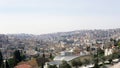 Panorama of Nazareth with Basilica of Annunciation Royalty Free Stock Photo