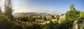 Panorama of Nazareth with Basilica of Annunciation Royalty Free Stock Photo