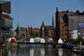 Panorama in the Neighborhood Hafen City in the Hanse City Hamburg