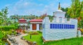 Panorama of Nepal garden, Rajapruek park, Chiang Mai, Thailand