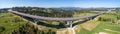 Panorama of new highway in Poland