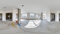 360 Panorama of a New Office Space Under Construction Royalty Free Stock Photo