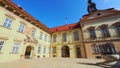 Panorama of the New Town Hall courtyard, Brno, Czech Republic