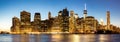 Panorama of New York City Manhattan skyline Royalty Free Stock Photo