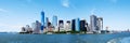 Panorama New York City Manhattan Skyline and Freedom Tower Royalty Free Stock Photo