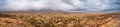 Panorama of New Zealands Desert Road on a Stormy Day