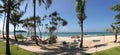 Panorama from Ngwe Saung Beach Royalty Free Stock Photo