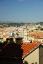 Panorama of Nice opening from the Castle hill, France Royalty Free Stock Photo