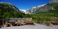 Panorama on Nigardsbreen glacier. Norway