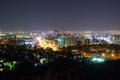 Panorama of night Almaty