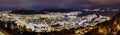 Panorama, Night Bergen. Norway Royalty Free Stock Photo