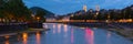 Panorama of night Besancon