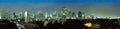 Panorama of night city - Thailand, Bangkok Royalty Free Stock Photo