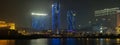 Panorama of Night Macau with City Of Dreams Casino