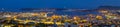 Panorama of night Toulon Royalty Free Stock Photo