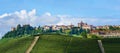 Panorama of Novello piedmont,Italy Royalty Free Stock Photo
