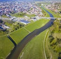 Panorama of Nowy Targ Royalty Free Stock Photo