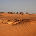 Panorama of Nubian Pyramids in Sudan Royalty Free Stock Photo