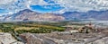 Panorama of Nubra valley in Himalayas