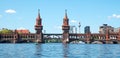 Panorama OberbaumbrÃÂ¼cke in Berlin