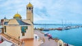 Panorama of St Nicholas Church in Odessa Port, Ukraine