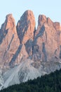 Panorama of the Odle Dolomites from Malga Dusler, Val di Funes - Italy